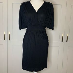 Akiko Soft Black Embellished Dress